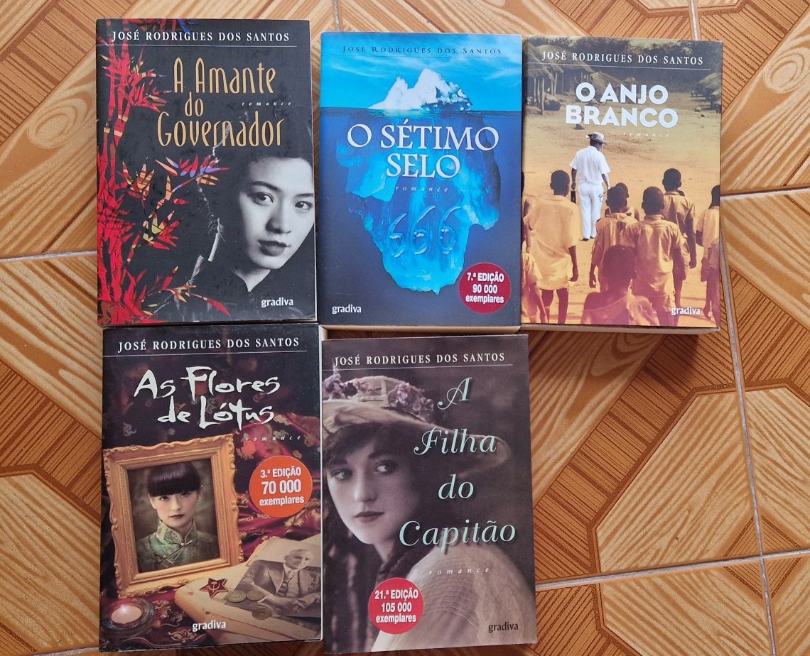 Lote 5 livros José Rodrigues dos Santos