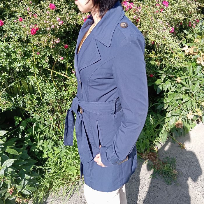 Плащ жіночий синій