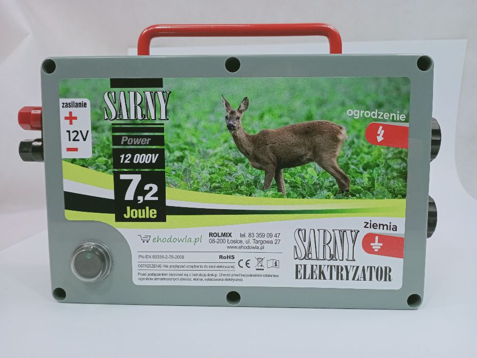 Pastuch elektryczny 12 000V Sarny Duża M O C !