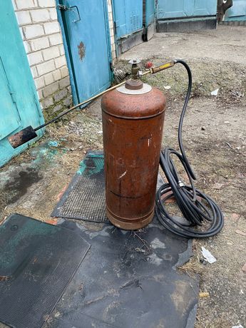 Баллон газовый ссср 40л с газом и горелкой