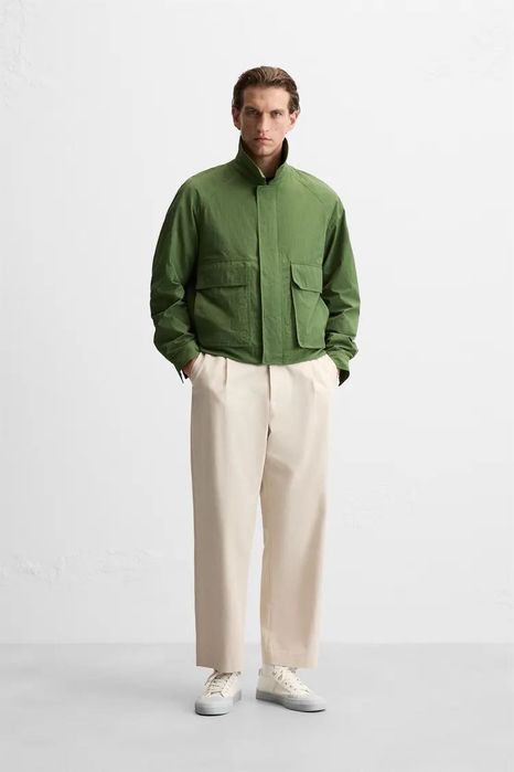 Куртка Zara Man XL Куртка з технологічної тканини з кишенями