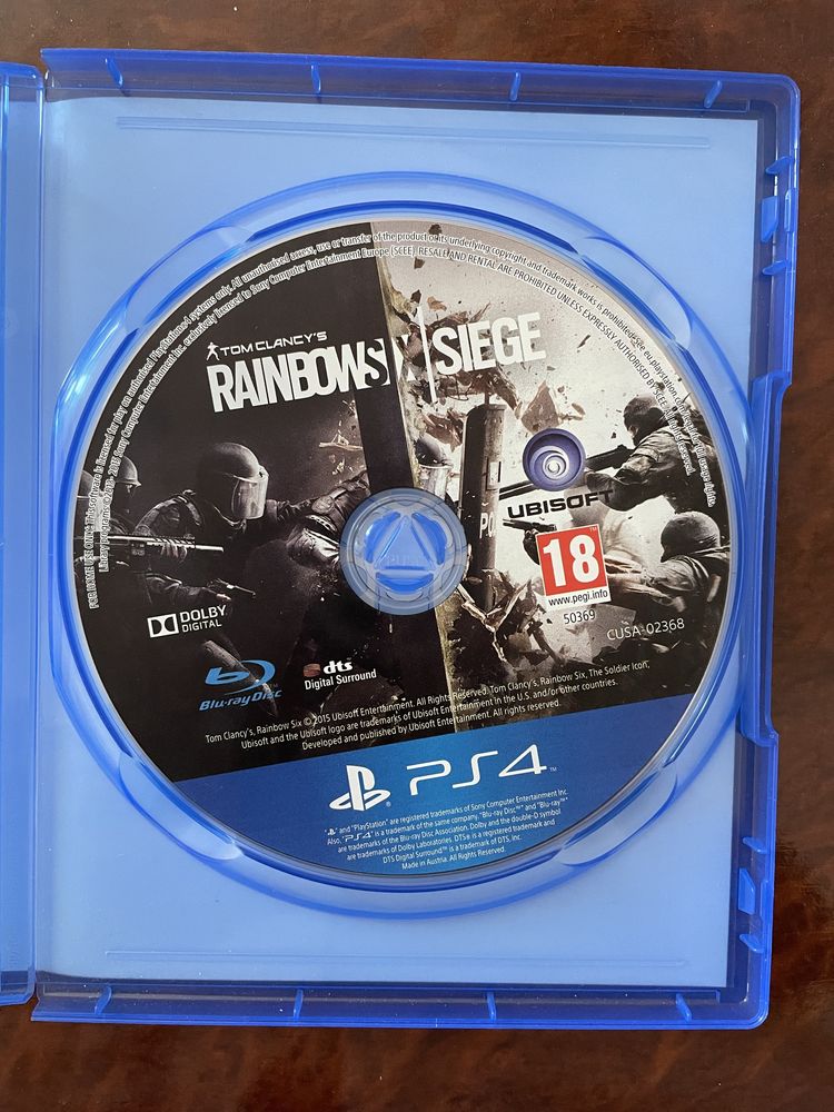 Диск Rainbow Six Siege для PS4