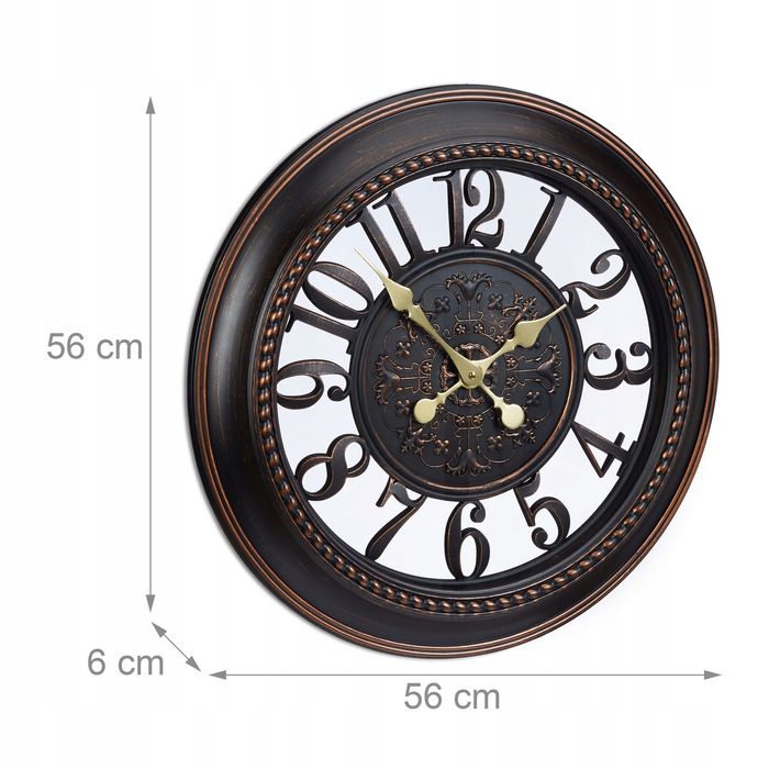 zegar ścienny relaxdays 56cm