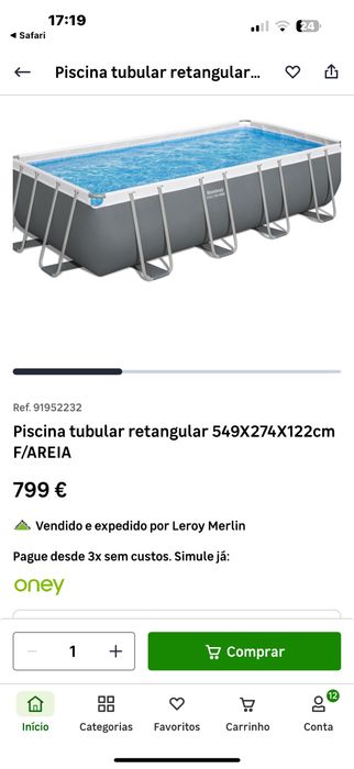 Piscina grande Bestway nova e embalada