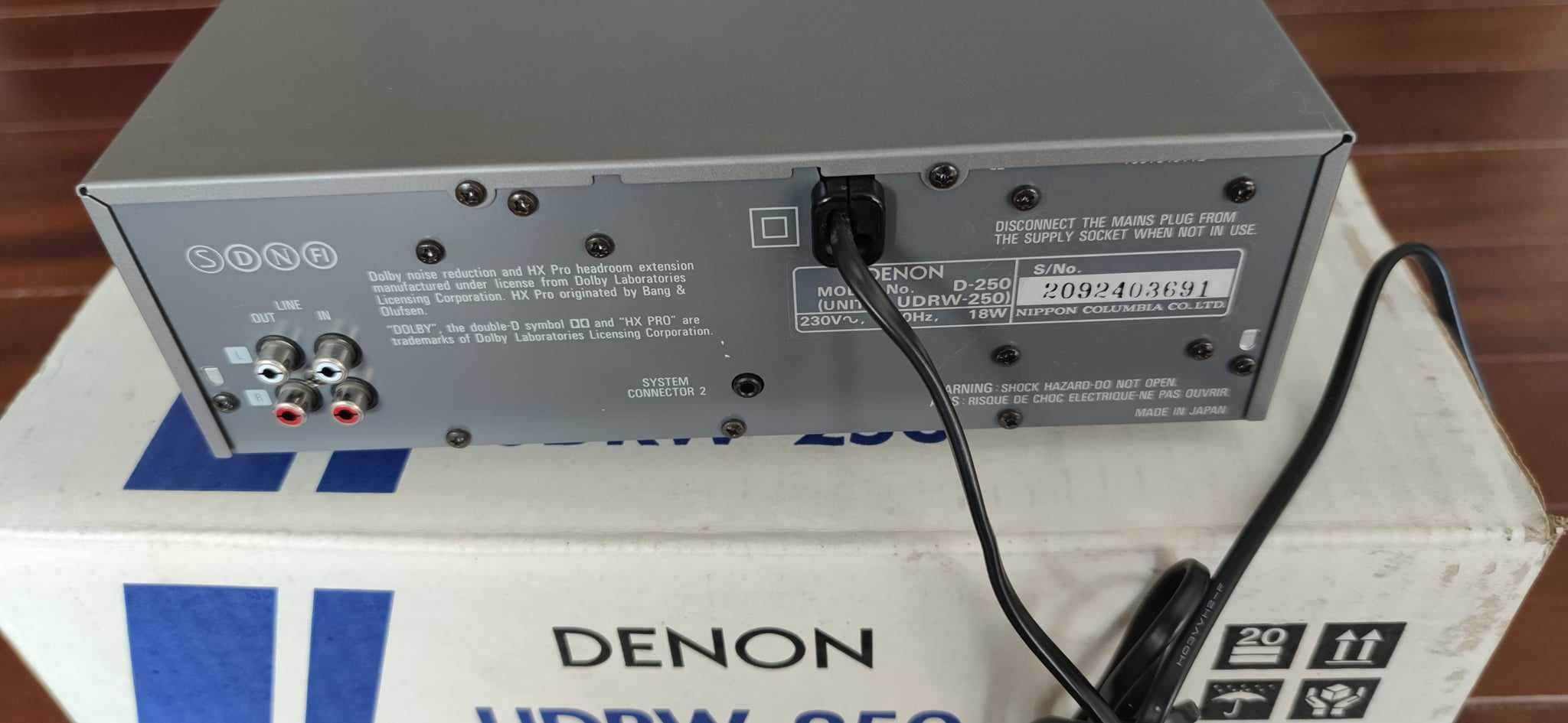 DENNON UDRW-250 Deck duplo de cassetes