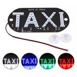 Табличка Такси LED "TAXI" зеленый ,красный белый синий на присосках