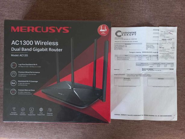 Sprzedam nowy router Mercusys 12G AC 1300