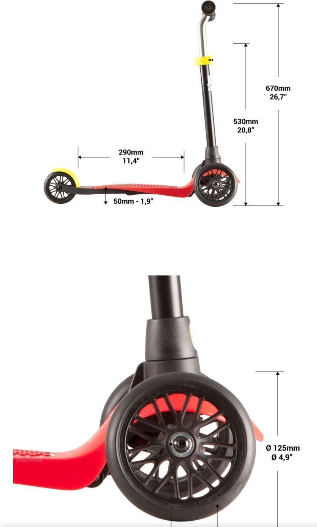 Hulajnoga trójkołowa Oxelo B1 2+