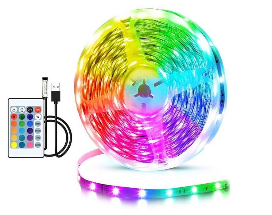 Fitas led RGB com controlo remoto (1 e 2 metros)