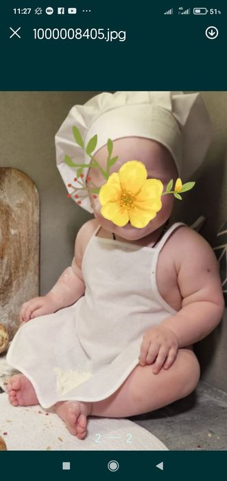 Акція.Костюм пекаря,кухаря повара для діток від 0,6 до 10 років