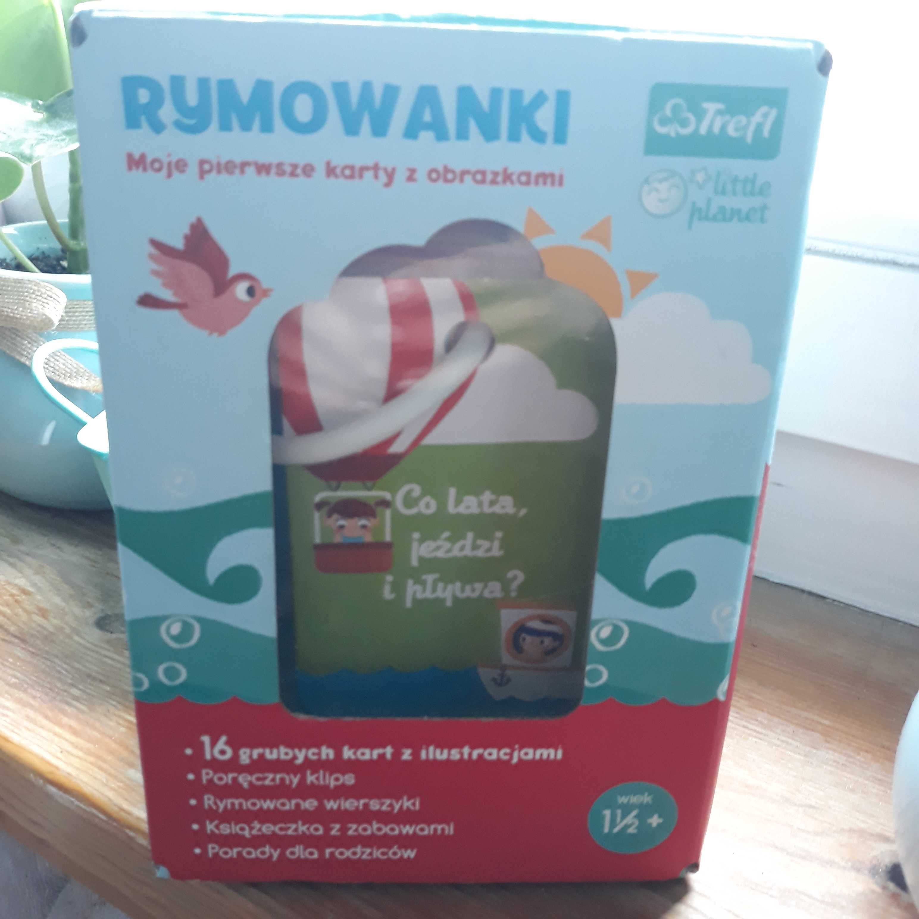 Rymowanki Moje pierwsze karty z obazkami Trefl Co lata jeździ pływa