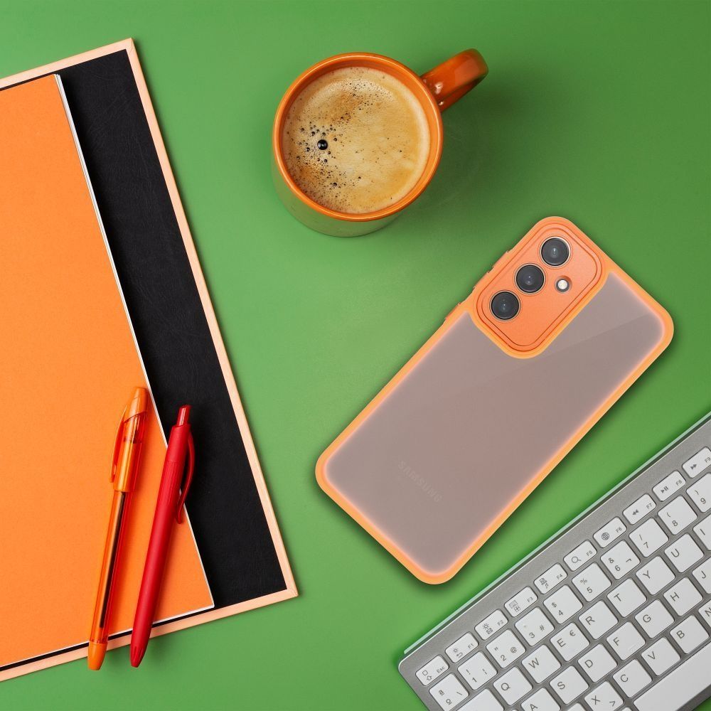 Futerał VARIETE do SAMSUNG S24 Ultra apricot crush + szkło hartowane