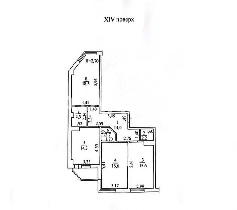 ЖК Риал Парк. 3- ком. квартира 90 м с начатым ремонтом!