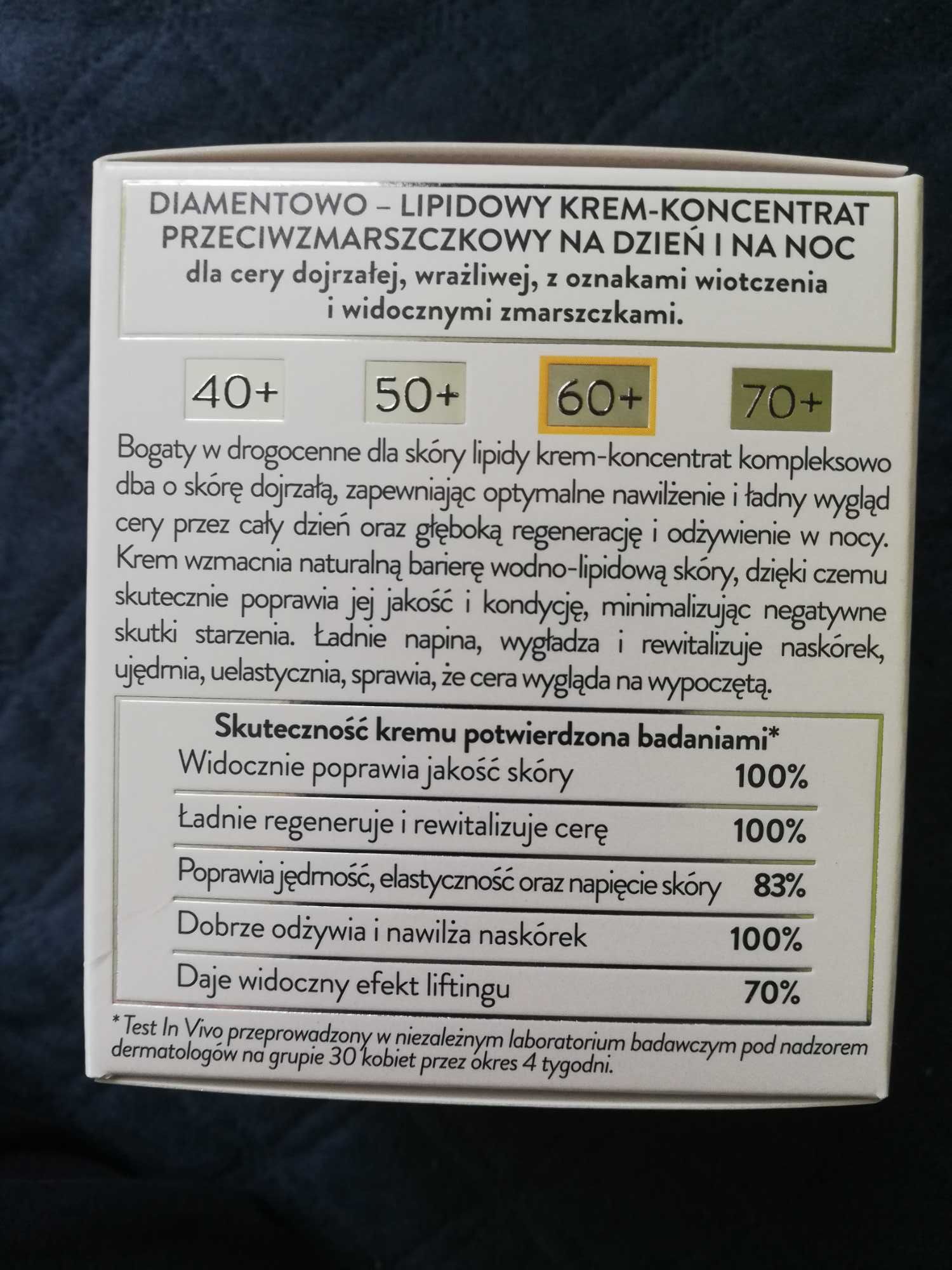 Krem Bielenda diamentowe lipidy 60+