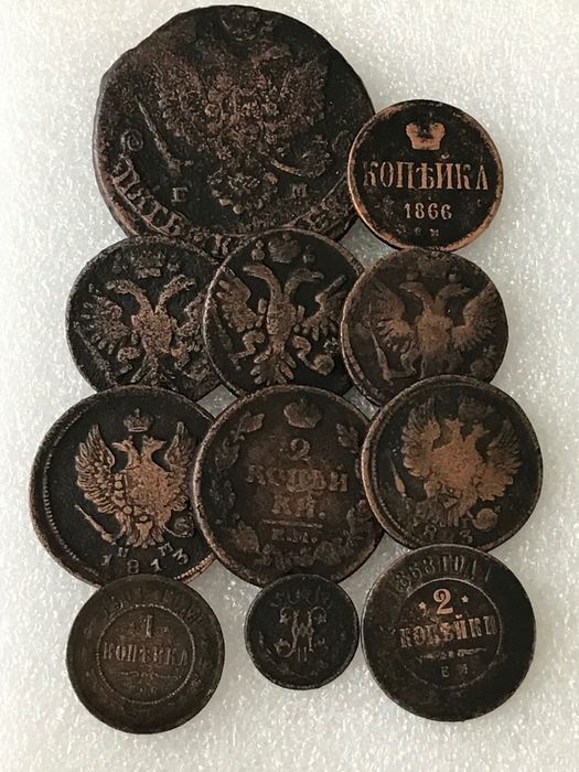 Подборка  Царских монет 5,3,2,1 копейка.Деньга… 100% Оригинал.