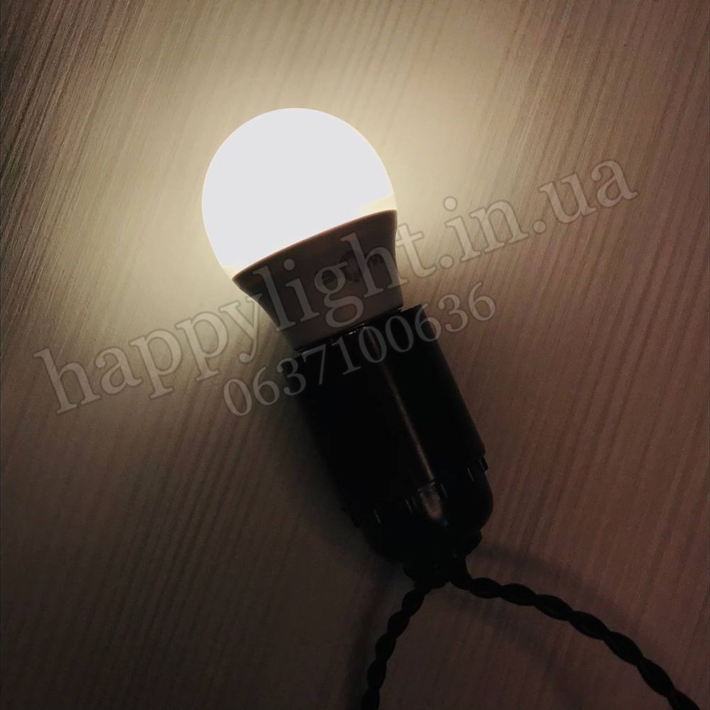 Гирлянда 20м лампы ретро уличная черная/белая лэд накаливания Эдисона