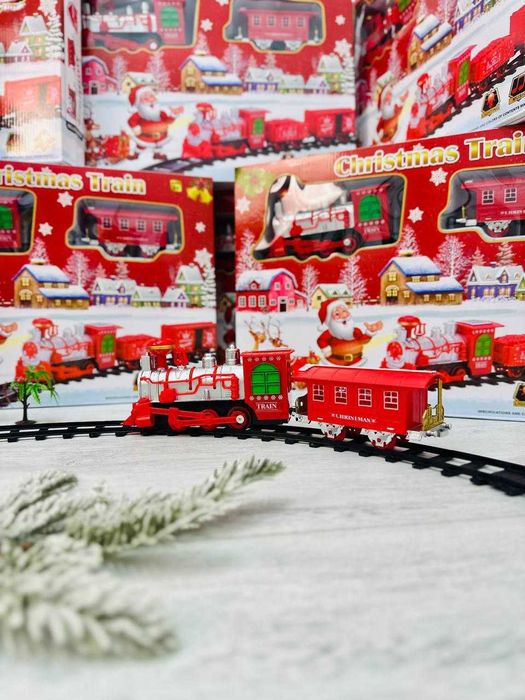 Дитяча залізниця. Новорічний потяг. Новий. Подарункова коробка.