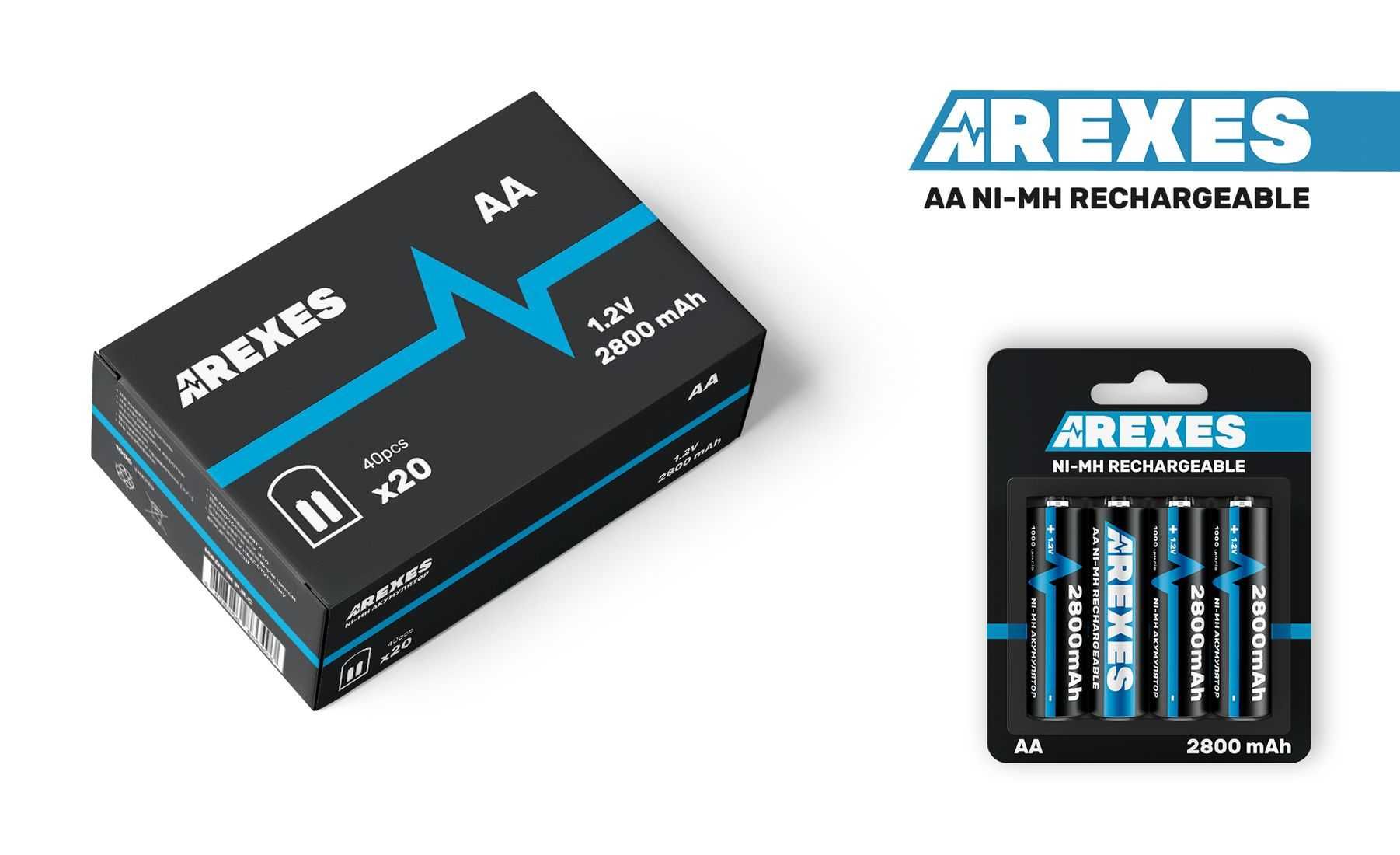 Аккумулятор Arexes 2800 mAh Ni-Mh никель-металлогидридные 1.2v aa