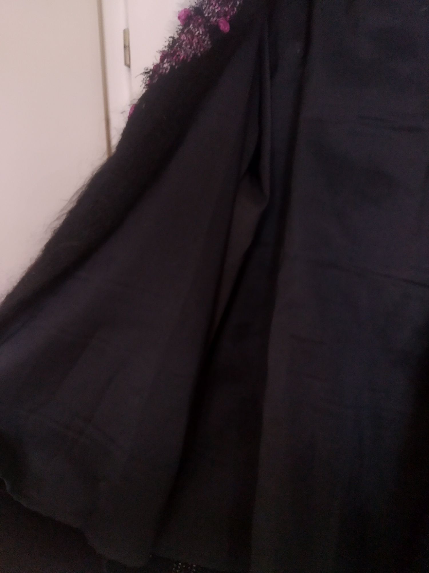 Włochaty moherowy sweter kardigan vintage retro
