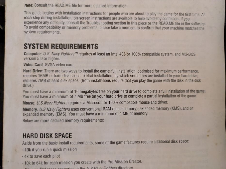 Big Box PC - " U.S. Navy Fighters " 1994