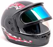 KASK INTEGRALNY na rower skuter motor quad PODWÓJNA szyba rowerowy bl
