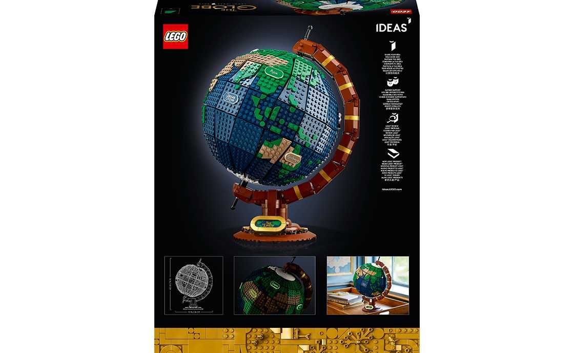 Конструктор LEGO IDEAS 21332 Глобус (2585 Деталей)