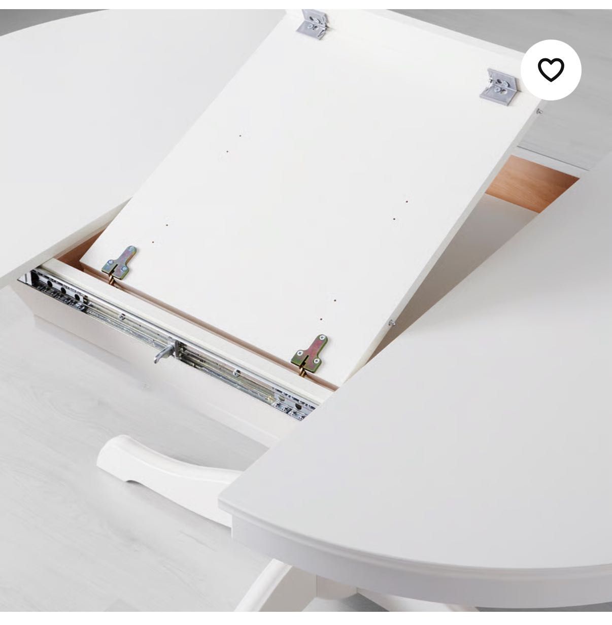 Stół okrągły Ikea - rozkładany +4 krzesła