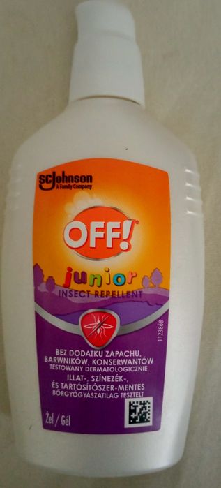 Off! Na komary junior Insect Repellent żel 100ml