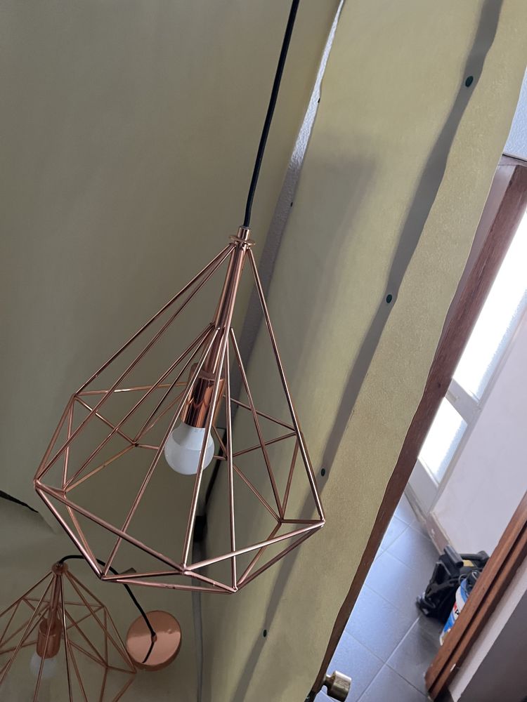 Candeeiro de Tecto Inspire modelo 79696 cobreado