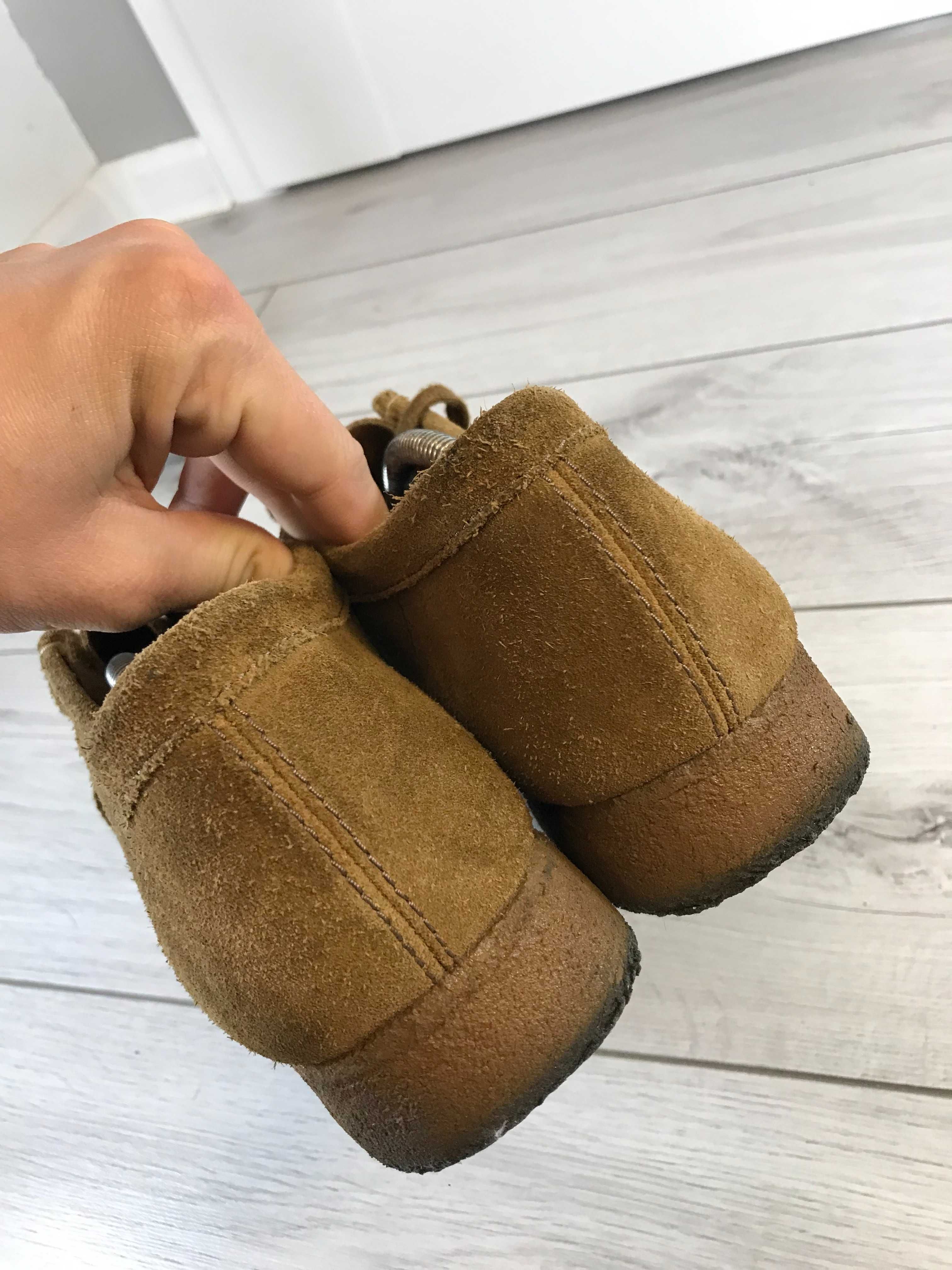Skórzane mokasyny Clarks Wallabeeevo rozm. 44,5