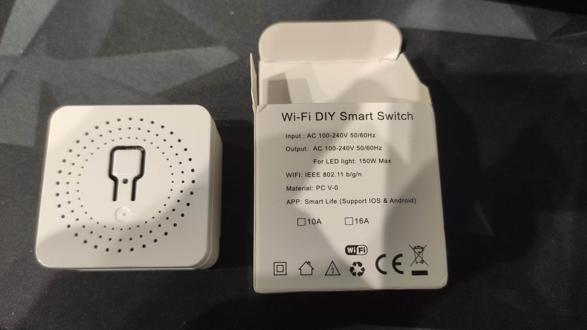 Розумний вимикач Wi-Fi Tuya реле 10А 16А Умное реле