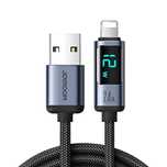 Kabel Lightning - USB A 2.4A 1.2m z wyświetlaczem LED Joyroom S-AL012A