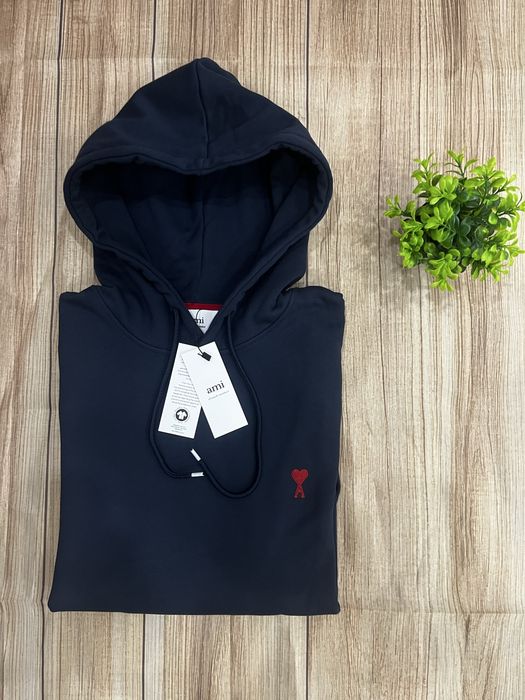 Hoodie Ami Paris (Azul Marinho L)