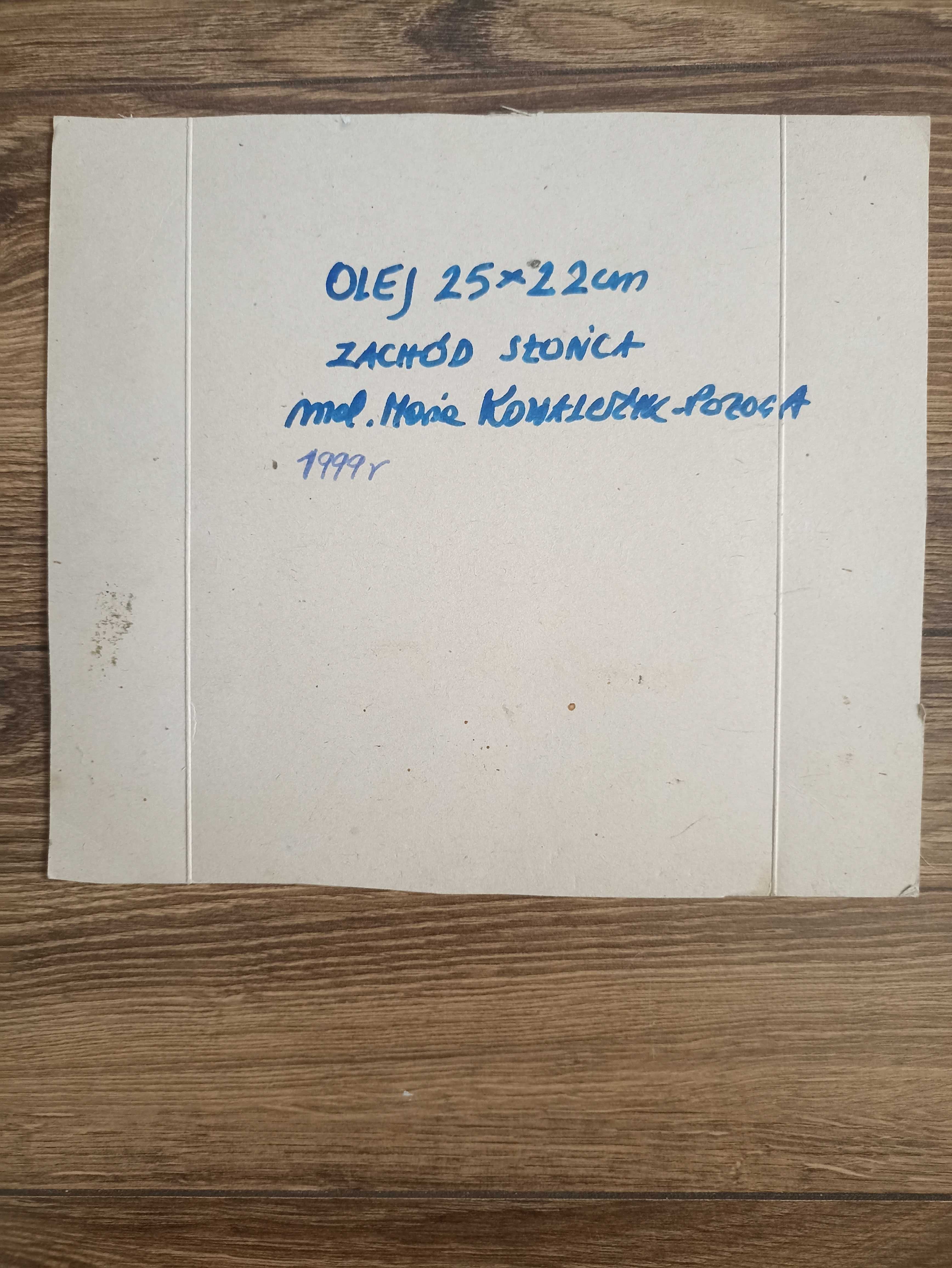 obraz ręcznie malowany pejzaż