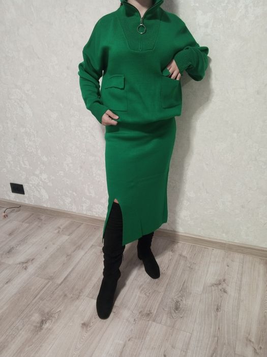 Стильний в'язаний костюм р.42-48!