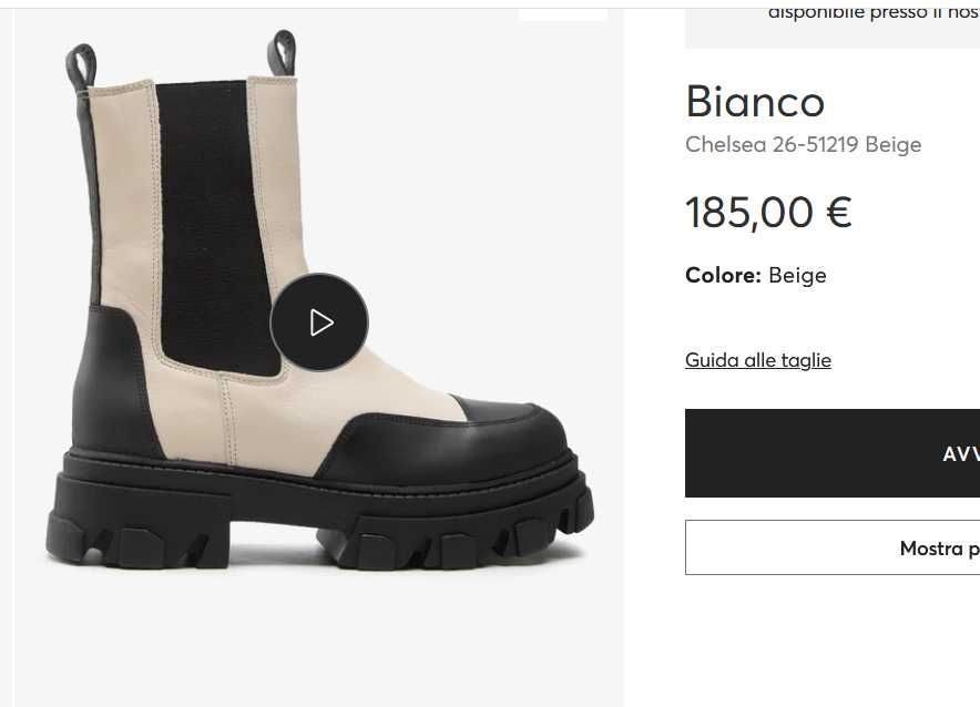 Жіночі чоботи Bianco Chelsea Boots, 37р.