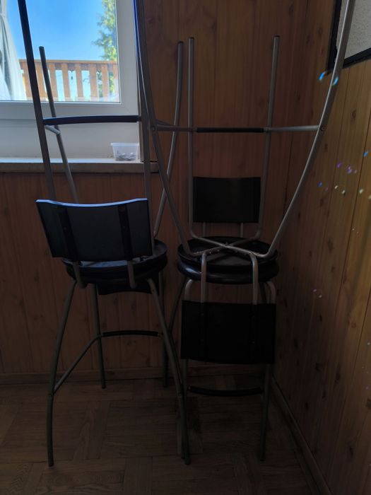 Hokery wysokie krzesła 4szt