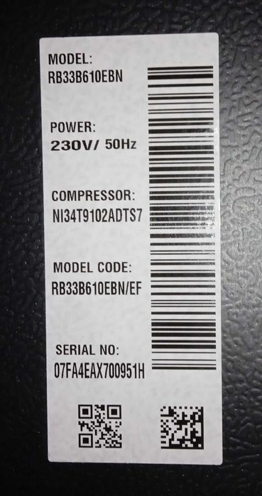 Chłodziarko zamrażarka Samsung