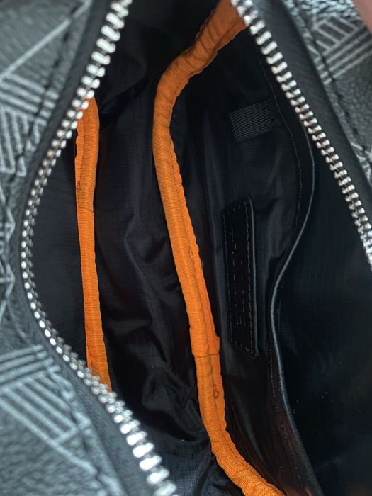 Сумка Lacoste Monogram / сумка чоловіча чорна / сумка Лакосте