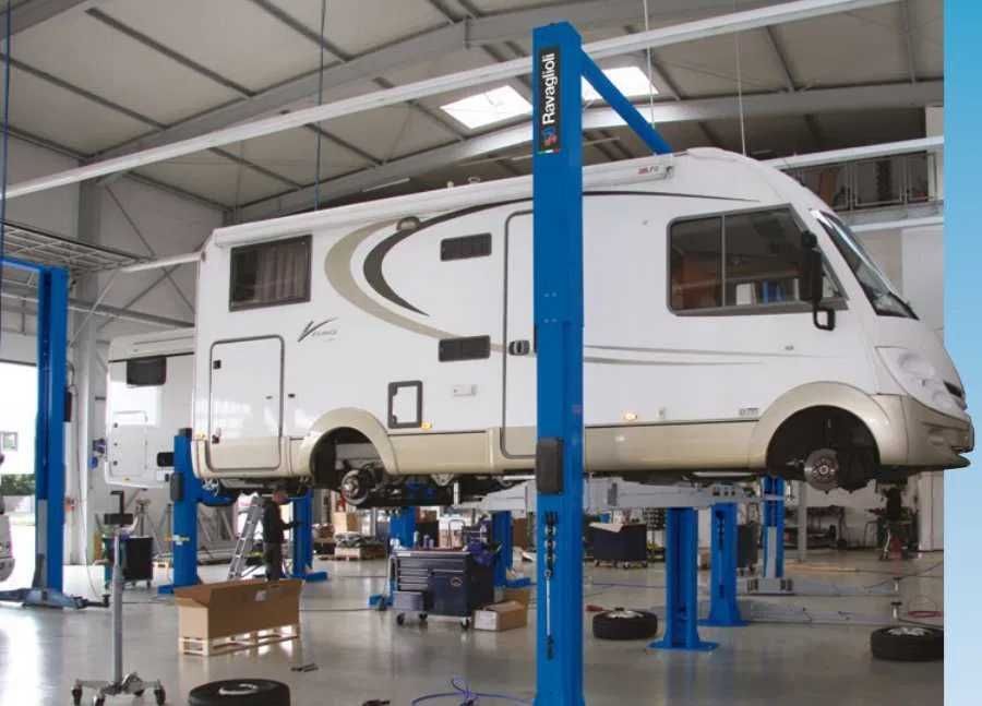 NOWY podnośnik 2-kolumnowy łączony górą RAVAGLIOLI KPH370.70 7T ITALY