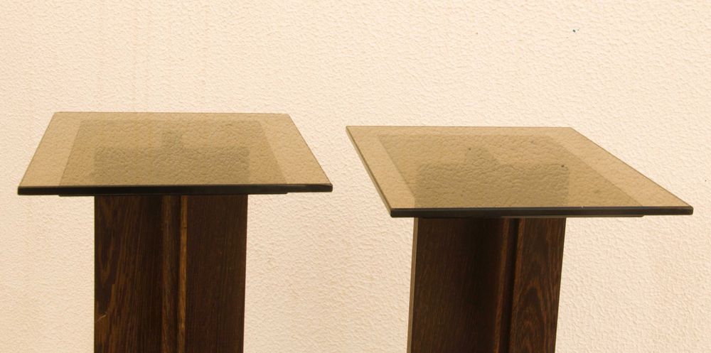 Suporte Para Colunas de Som em Madeira Maciça de Jambir