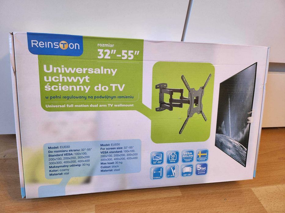Uchwyt ścienny Reinston do tv 32"-55" cali Nowy