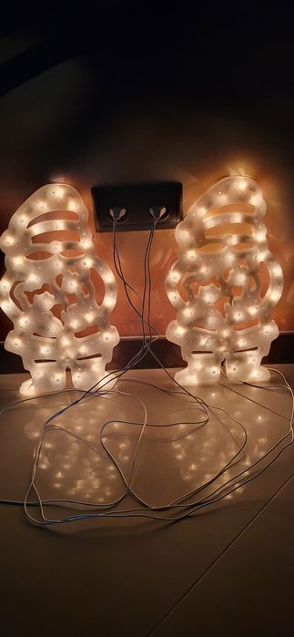 Mikołaj krasnal święta oświetlenie dekoracja 40cm