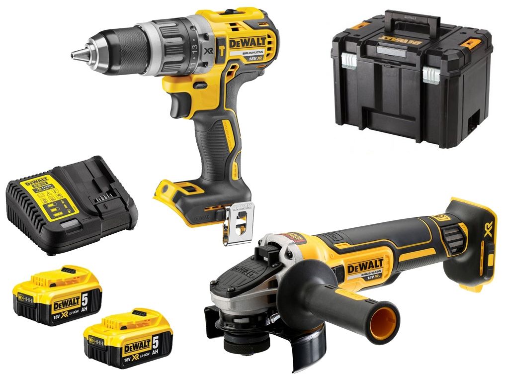 Zestaw DeWalt szlifierka DCG405 wkrętarka DCD796P2  (Makita hilti)