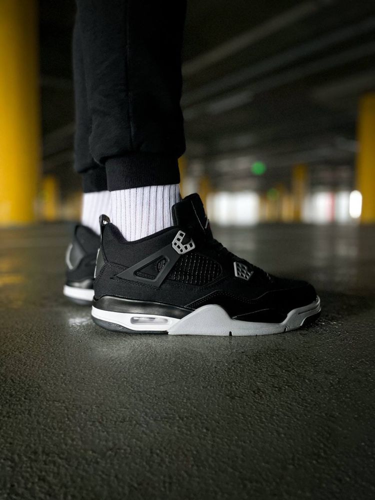 Buty Nike Air Jordan Retro 4 Black Canvas 40-45 męskie trampki