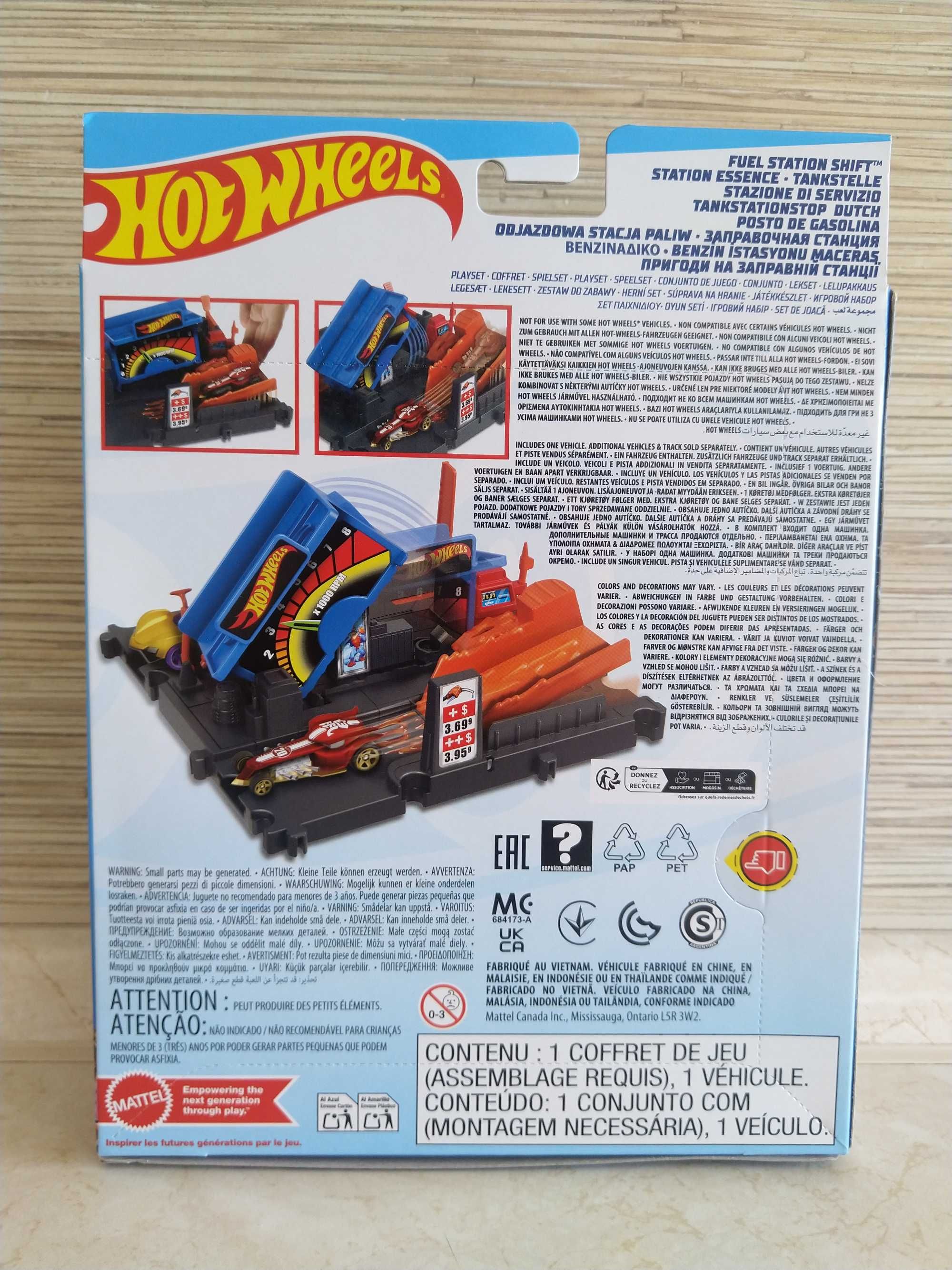 HIT Hot wheels odjazdowa stacja paliw HW + autko KURIER