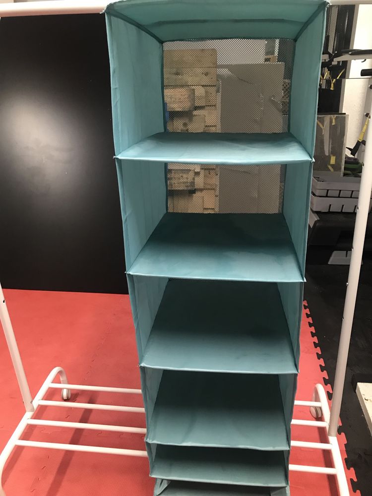 Organizador de roupeiro ikea azul