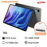 Планшет Teclast T60 12", 8/256 Gb, 4G LTE, Android 13 + Чехол-книжка