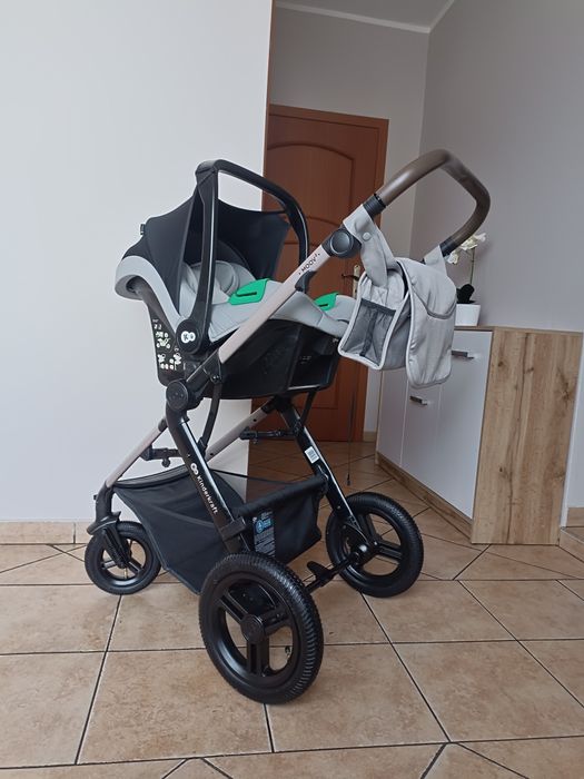 Wózek Kinderkraft MOOV 2 AIR 4w1 z bazą ISOFIX