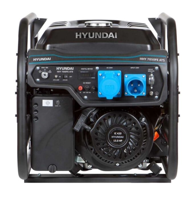 Гениратор бензиновий Hyundai HHY 7050FE ATS, 380/220 В, 7,5 кВт